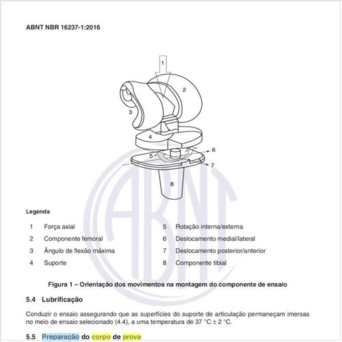 Como deve ser realizada a preparação do corpo de prova nas próteses?