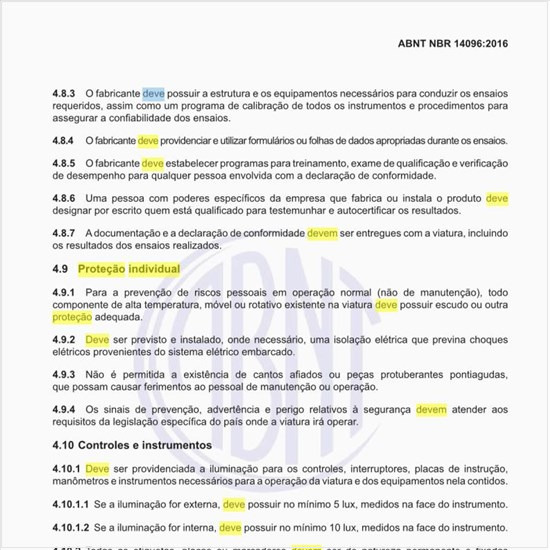 Como deve ser feita a proteção individual nas viaturas de combate a incêndio?
