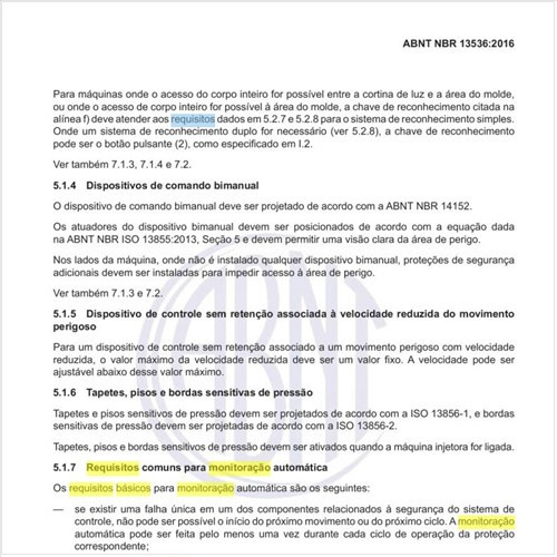 Quais os requisitos básicos para monitoração automática?