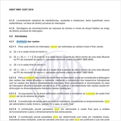 Como deve ser feita a avaliação das vazões?