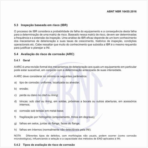 O que é inspeção baseada em risco (IBR)?