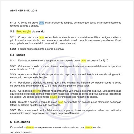 Como deve ser feita a preparação do ensaio?