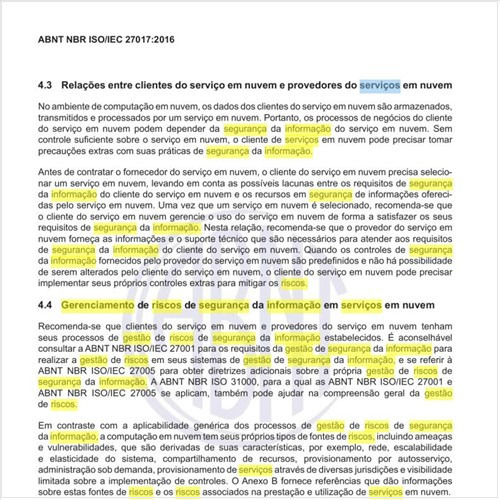 Como deve ser feito o gerenciamento de riscos de segurança da informação em serviços em nuvem?