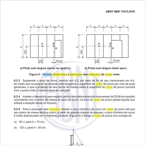 Quais devem ser os pontos destinados à aplicação dos impactos de corpo mole?