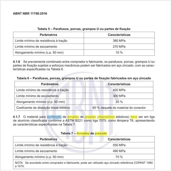 Como deve ser feita a confecção de arruelas de pressão (dispositivos elásticos)?