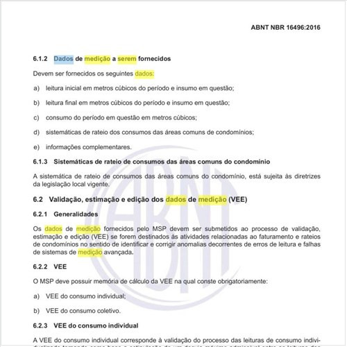 Quais os dados de medição a serem fornecidos?