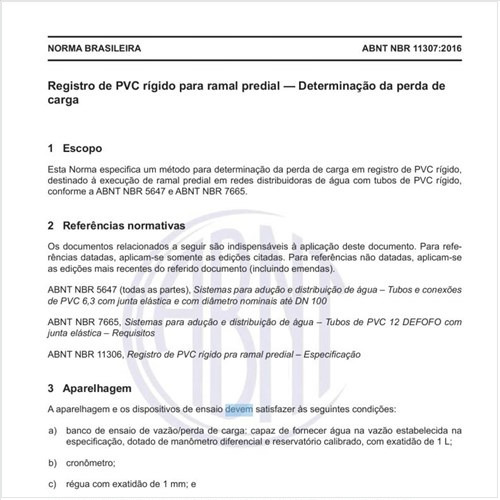 Como deve ser o procedimento de ensaio?
