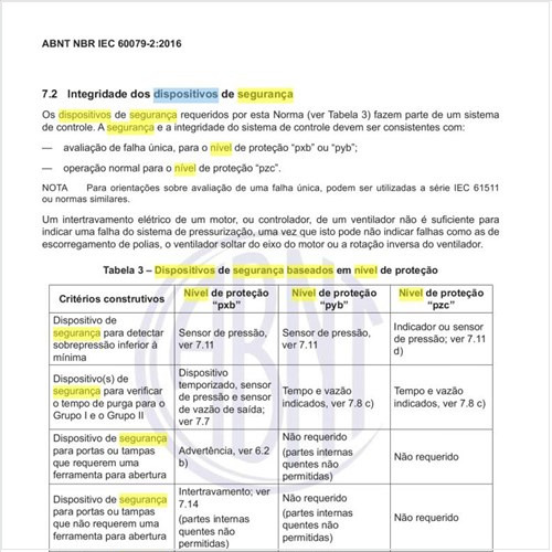 Quais os dispositivos de segurança baseados em nível de proteção?