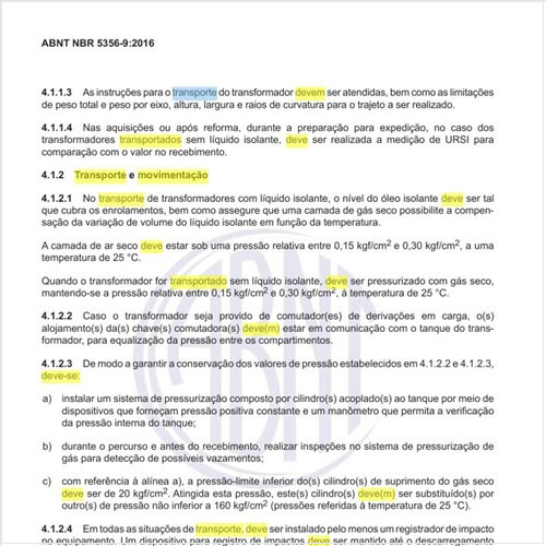 Como deve ser executado o transporte e a movimentação dos transformadores?