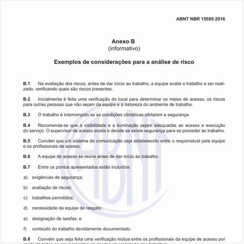 Quais os exemplos de considerações para a análise de risco?