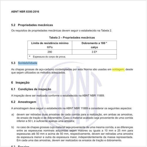 Qual a soldabilidade desse tipo de chapa?