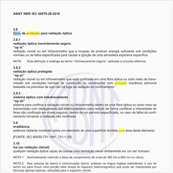 Quais os equipamentos com nível de proteção (EPL) alcançados pela aplicação dos tipos de proteção para sistemas ópticos?