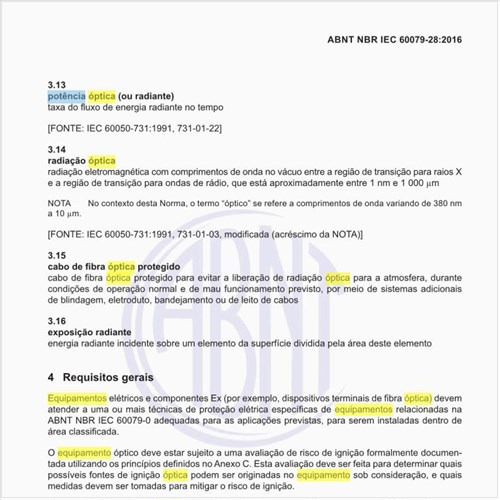 Qual a potência óptica segura e a irradiância para Grupo de equipamento I e II?