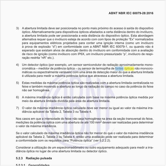 Quais as fontes ópticas que requerem circuitos limitantes de potência?