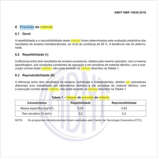 Quais seriam os valores de precisão do método por densímetro digital de bancada?