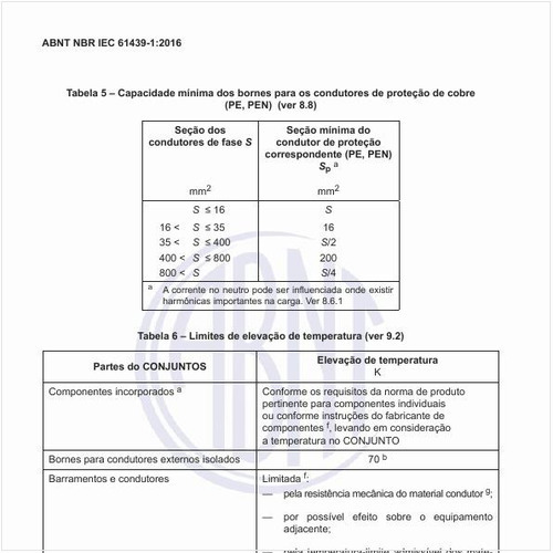 Quais os limites de elevação de temperatura?