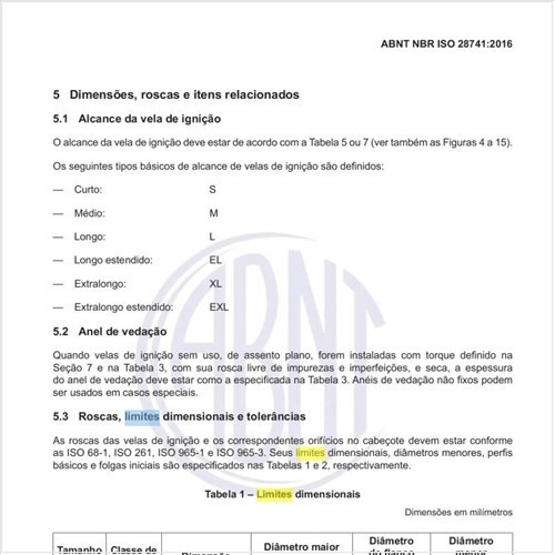 Quais os limites dimensionais?