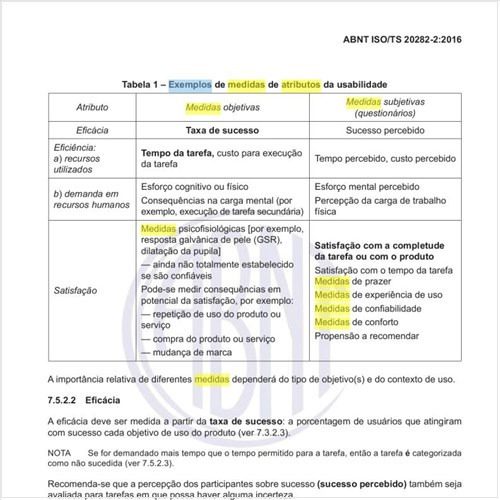 Quais os exemplos de medidas de atributos da usabilidade?