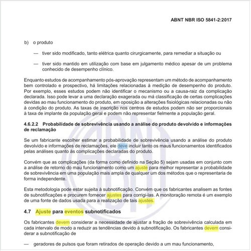 Como deve ser feito o ajuste para eventos subnotificados?