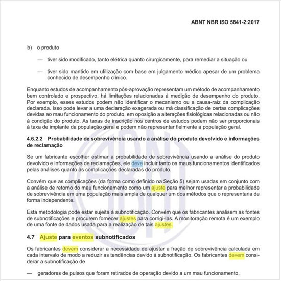 Como deve ser feito o ajuste para eventos subnotificados?