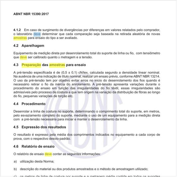 Target Normas deve ser feita a