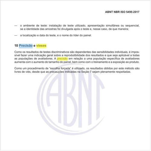 Qual seria a precisão e os vieses dos testes?