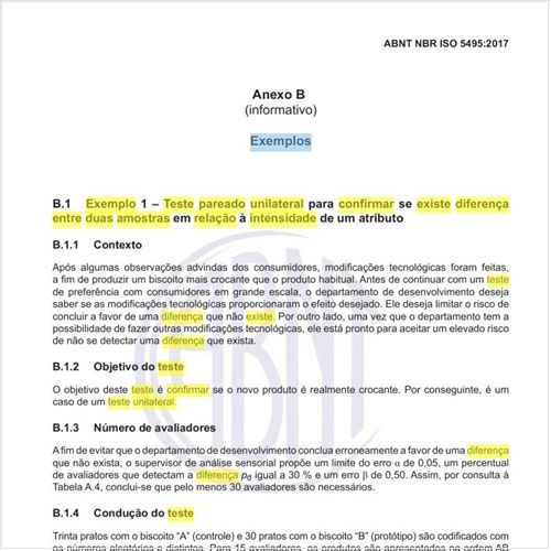 Qual seria um exemplo de um teste pareado unilateral para confirmar se existe diferença entre duas amostras em relação à intensidade de um atributo?
