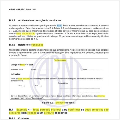 Qual seria um exemplo de um teste pareado bilateral para confirmar se duas amostras são similares com relação a um atributo específico?