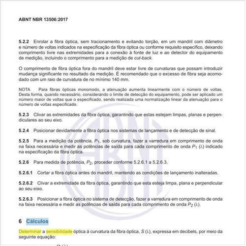 Quais os cálculos para determinar a sensibilidade óptica?