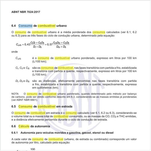 Como se faz o cálculo do consumo de combustível urbano?
