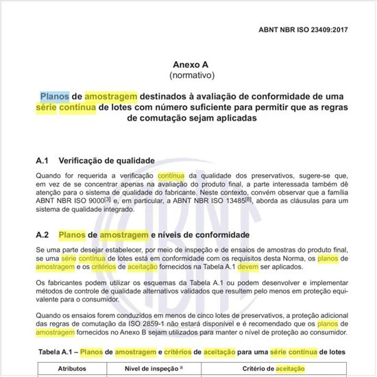 Como devem ser elaborados os planos de amostragem e critérios de aceitação para uma série contínua de lotes?