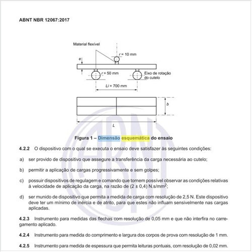 Como pode ser feita uma dimensão esquemática do ensaio?