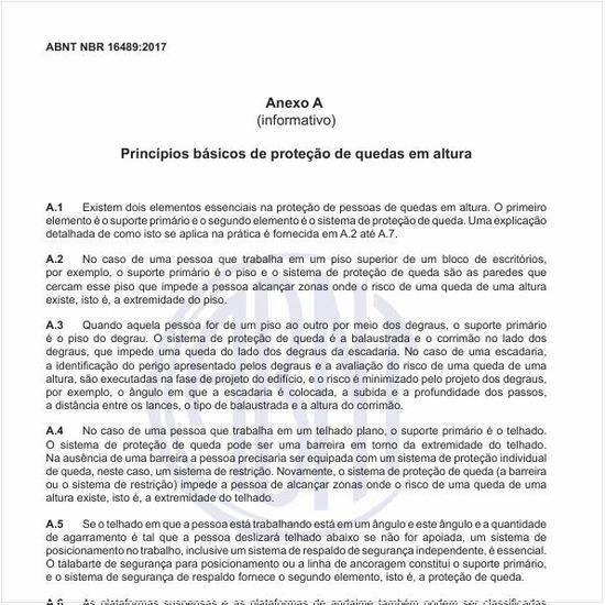 Quais os princípios básicos de proteção de quedas em altura?