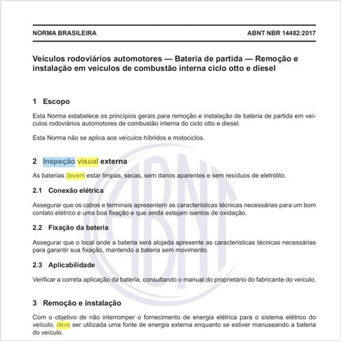 Como deve ser feita a inspeção visual externa?