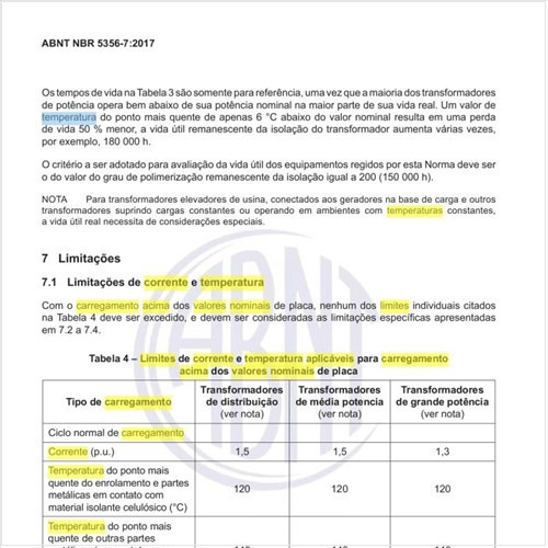 Quais os limites de corrente e temperatura aplicáveis para carregamento acima dos valores nominais de placa?