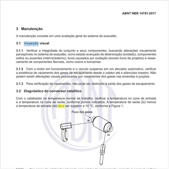 Como deve ser feita a inspeção visual?