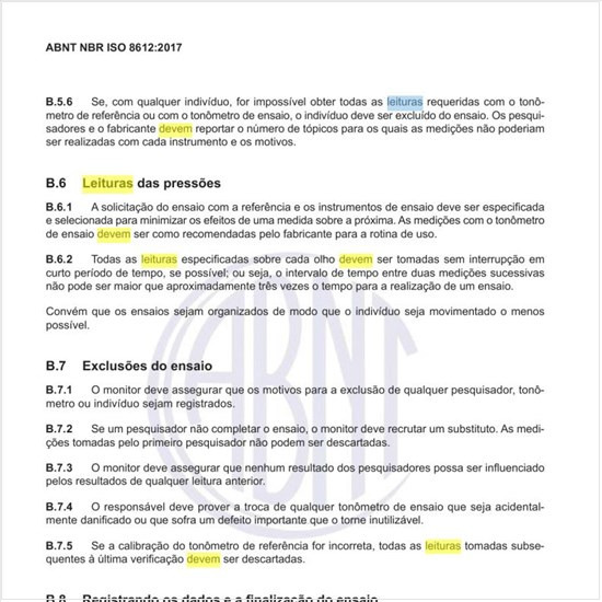 Como devem ser feitas as leituras das pressões?