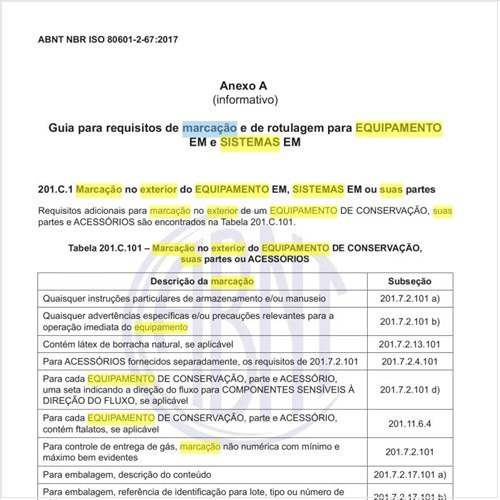 Como deve ser feita a marcação no exterior do EQUIPAMENTO EM, SISTEMAS EM ou suas partes?