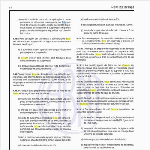 Como deve ser feita a utilização de cloro?