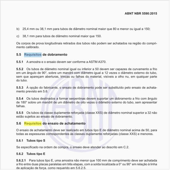 Quais os requisitos de dobramento?