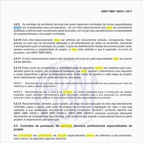 O que deve ser definido na contratação dos prestadores de serviços especializados?