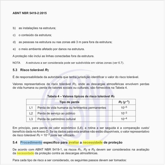 Qual o procedimento específico para avaliar a necessidade de proteção?