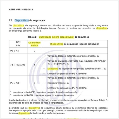 Qual a quantidade mínima de dispositivo (s) de segurança?