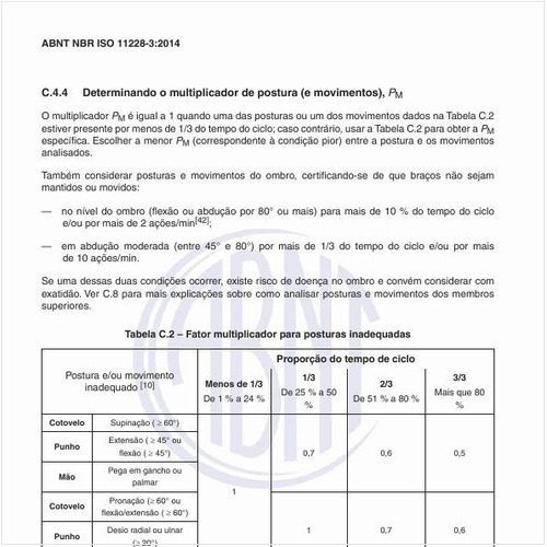 Como determinar o multiplicador de postura (e movimentos), PM?