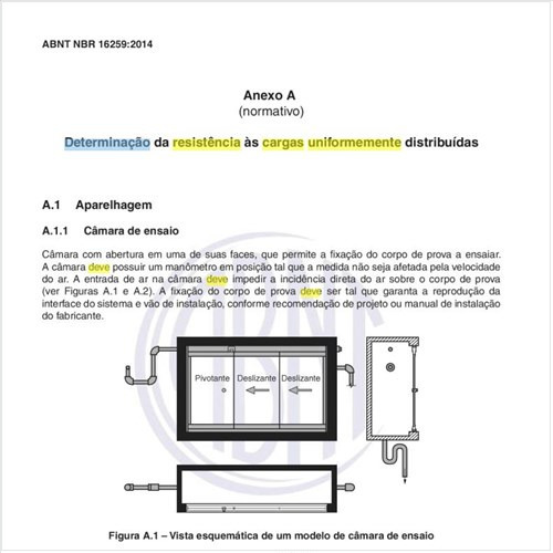 Como deve ser feita a determinação da resistência às cargas uniformemente distribuídas?