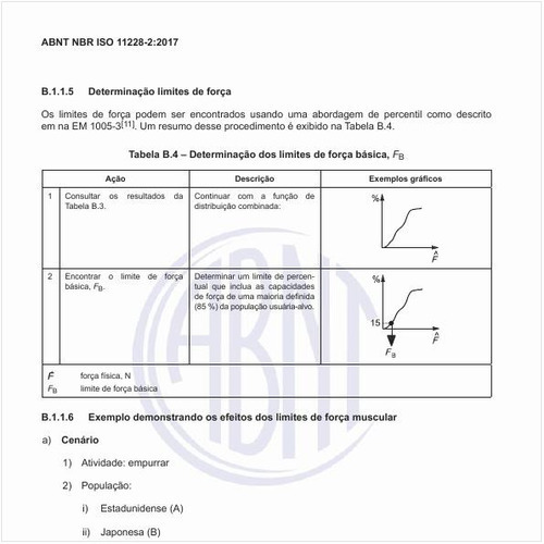 Como ajustar os limites de força básica?