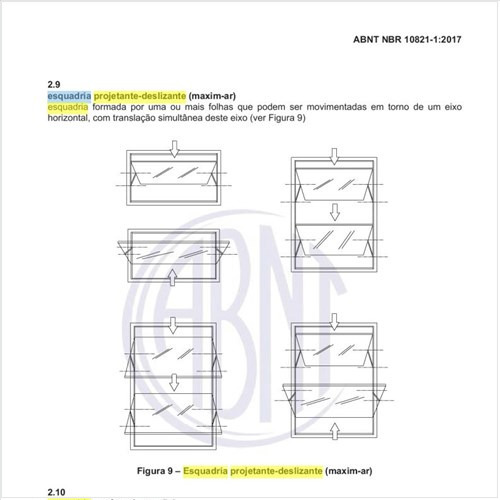 O que é uma esquadria projetante-deslizante (maxim-ar)?