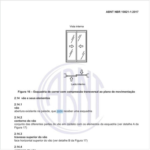 Como pode ser definido um peitoril do vão?