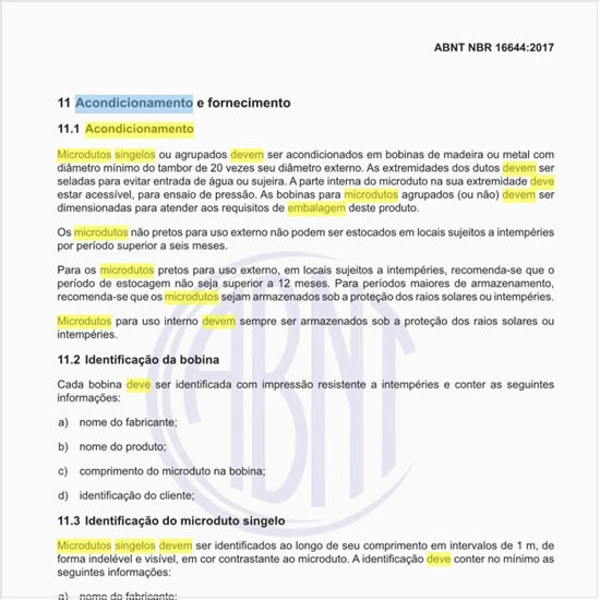 Como deve ser feito o acondicionamento dos microdutos singelos ou agrupados?