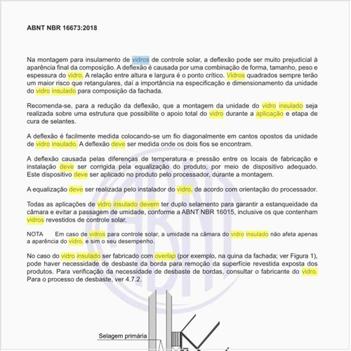 Como deve ser feita a aplicação de vidro insulado com overlap na construção civil?